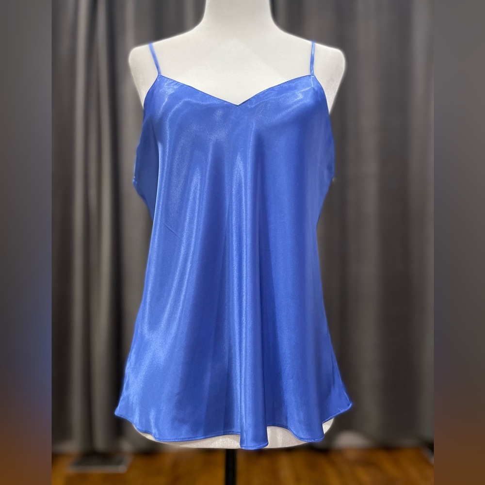 Vintage 1990’s Linda for La Vie En Rose blue satin camisole